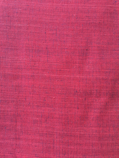 MICRO CHECKS : ALIZARIN RED : DARK INDIGO