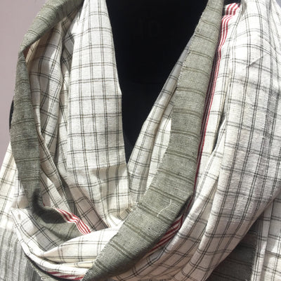 GEOMETRIC DUPATTA : KORA : ANAR GREEN