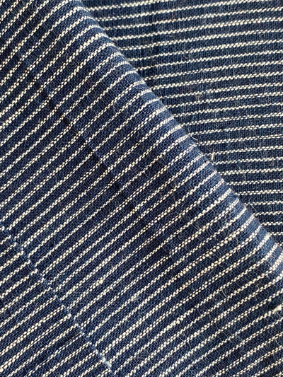 GEOMETRIC FABRIC : DARK INDIGO : KORA