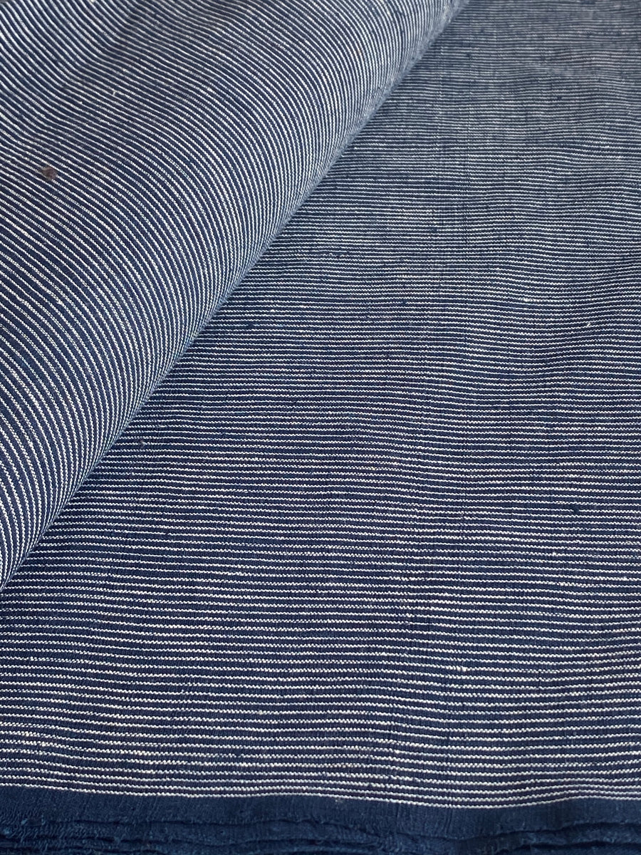 GEOMETRIC FABRIC : DARK INDIGO : KORA