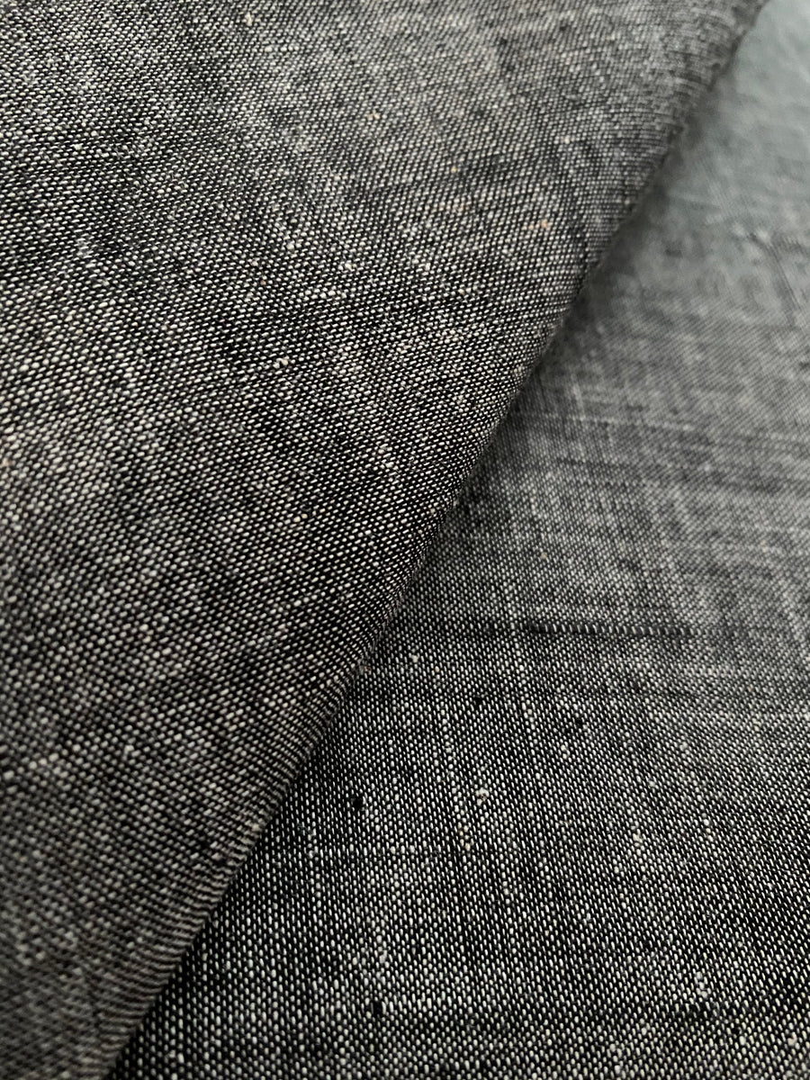 CROSS COLOUR FABRIC : BLACK : KORA