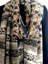 KALAMKARI DUPATTA : ANAR YELLOW : MEHNDI GREEN : KORA