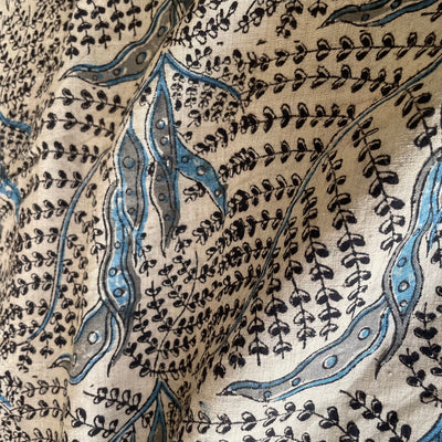 KALAMKARI : BLACK : INDIGO : OLIVE GREEN : BEIGE