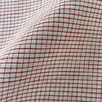 GEOMETRIC FABRIC : KORA : ALIZARIN RED