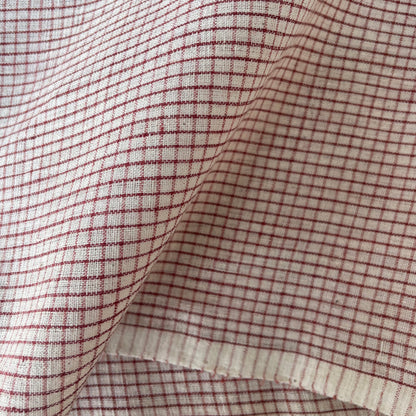 GEOMETRIC FABRIC : KORA : ALIZARIN RED